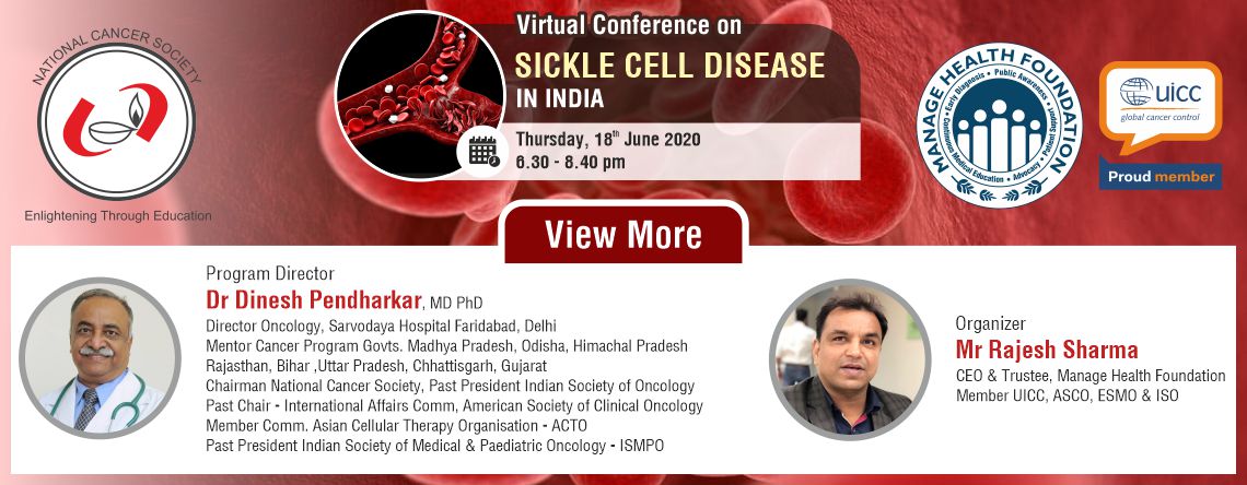 Virtual Conference on Sickle Cell Disease in India - 18-06-2020